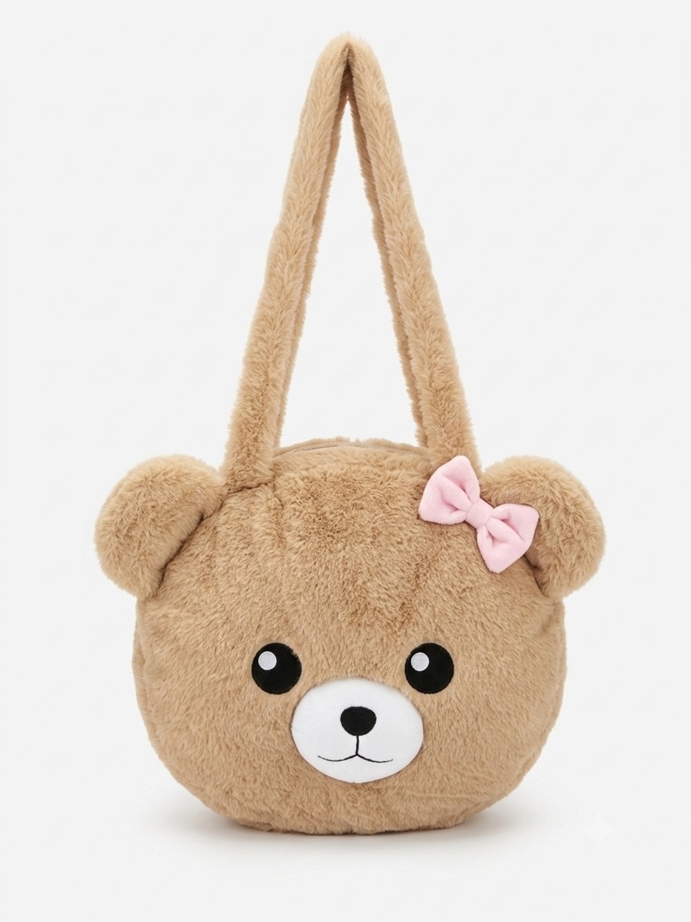 Hot Topic Kawaii Plush Teddy Bear Tote Bag Pink Bow Y2K Coquette Soft Girl OS